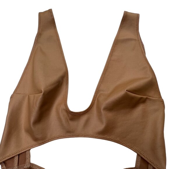 SKIMS Wet Jersey Cutout Bodysuit Sienna Womens XS - Picture 5 of 12